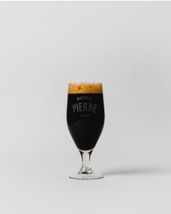 2/3rd stem beer glass - branded - 13.4oz dunkel 